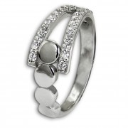 SilberDream Ring Kreise Zirkonia weiß Gr.56 aus 925er Silber SDR407W56
