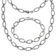 SilberDream Schmuck Set Style Collier & Armband Damen 925 Silber SDS4803M