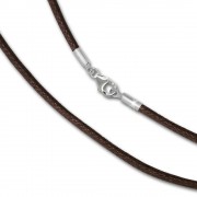IMPPAC Textil Armband 925 braun für European Beads SML8721