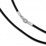 IMPPAC Textil Armband 925 schwarz für European Beads SML8821