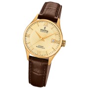 Festina Damenuhr Swiss Made Armbanduhr Leder braun UF20011/6