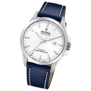 Festina Herrenuhr Swiss Made Armbanduhr Leder blau UF20025/2