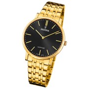 Festina Herrenuhr Swiss Made Armbanduhr Edelstahl gold UF20046/5