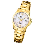 Festina Damenuhr Swiss Made Armbanduhr Edelstahl gold UF20050/1