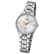 Festina Damen Armband-Uhr F20218/1 Quarz Edelstahl silber UF20218/1
