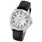 Festina Herrenuhr Klassik Armbanduhr Leder schwarz UF20444/3