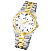 Festina Herrenuhr Klassik F20554/1 Armbanduhr Edelstahl silber gold UF20554/1