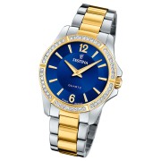 Festina Damenuhr Edelstahl silber gold Festina Mademoiselle Armbanduhr UF20594/2