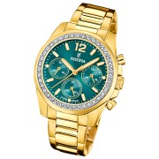 Festina Damenuhr Boyfriend Armbanduhr Edelstahl gold UF20609/6