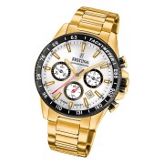 Festina Herrenuhr Edelstahl gold Timeless Chronograph Armbanduhr UF20634/1