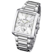 Festina Herrenuhr Edelstahl silber Timeless Chronograph Armbanduhr UF20635/1