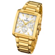 Festina Herrenuhr Edelstahl gold Timeless Chronograph Armbanduhr UF20638/1