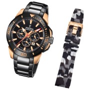 Oozoo Herren Armbanduhr Timepieces C11005 Analog Leder orange UOC11005