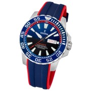 Festina Herrenuhr Kautschuk blau rot Festina The Originals Armbanduhr UF20662/1