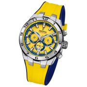 Festina Herrenuhr Silikon gelb blau Festina Chrono Bike Armbanduhr UF20671/4