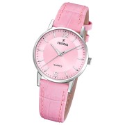 Festina Damenuhr Klassik Armbanduhr Leder rosa UF20691/3