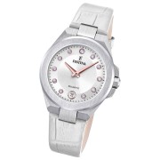 Festina Damenuhr Mademoiselle Armbanduhr Leder weiß UF20701/1