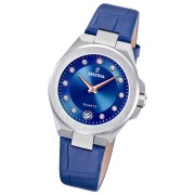 Festina Damenuhr Mademoiselle Armbanduhr Leder dunkelblau UF20701/4