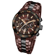 Festina Herrenuhr Chrono Bike Armbanduhr Edelstahl braun schwarz UF20708/1