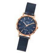 Girl Only GO Damenuhr Analog Quarzuhr mit Edelstahlarmband blau UGO695948