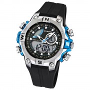 Calypso Herrenfunktionsuhr schwarz/blau Uhren Kollektion UK5586/2