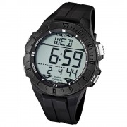 CALYPSO Herren-Armbanduhr Sport Funktinsuhr Quarz-Uhr PU schwarz UK5607/6