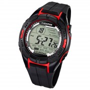Calypso Herrenuhr Kautschuk schwarz rot Calypso Digital Armbanduhr UK5627/3