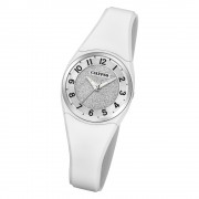 Calypso Damen Armbanduhr Trendy K5752/1 Quarzwerk-Uhr PU weiß UK5752/1