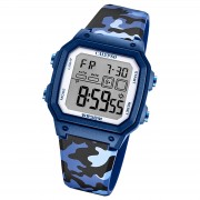 Calypso Herrenuhr Kunststoff mehrfarbig blau Calypso Digital Armbanduhr UK5812/3