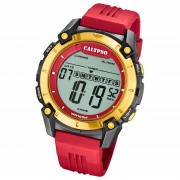 Calypso Herrenuhr Kunststoff rot Calypso Digital Armbanduhr UK5814/3
