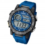 Calypso Herrenuhr Kunststoff blau Calypso Digital Armbanduhr UK5818/2