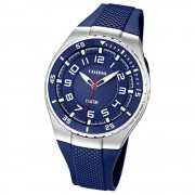Calypso Herrenuhr blau, blaues Armband Analog Uhren Kollektion UK6063/2