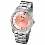 LOTUS Damen-Armbanduhr Analog Quarz Edelstahl silber UL18126/1