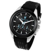 Maserati Herrenuhr Traguardo Chrono Edelstahl schwarz UMAR8873612050 UMAR8871612047