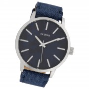 Oozoo Unisex Armbanduhr Timepieces Analog Textil blau UOC10002