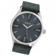Oozoo Herren Armbanduhr Timepieces Analog Leder blau UOC10023