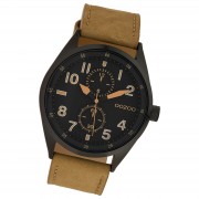 Oozoo Herren Armbanduhr Timepieces Analog Leder hellbraun UOC10027