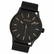 Oozoo Damen Armbanduhr Timepieces Analog Metall schwarz UOC10058