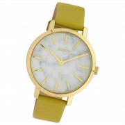 Oozoo Damen Armbanduhr Timepieces Analog Leder gelb UOC10113