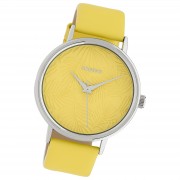 Oozoo Damen Armbanduhr Timepieces Analog Leder gelb UOC10169