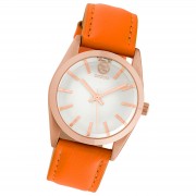 Oozoo Damen Armbanduhr Timepieces Analog Leder orange UOC10188