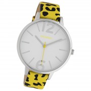 Oozoo Damen Armbanduhr Timepieces Analog Leder gelb schwarz UOC10208