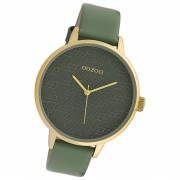 Oozoo Damen Armbanduhr Timepieces Analog Leder grün UOC10248