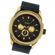 Oozoo Damen Armbanduhr Timepieces Analog Leder schwarz UOC10319
