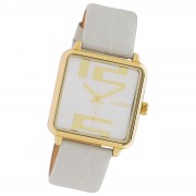 Oozoo Damen Armbanduhr Timepieces Analog Leder hellgrau UOC10365