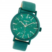 Oozoo Damen Armbanduhr Timepieces Analog Leder grün UOC10411