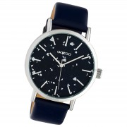 Oozoo Damen Armbanduhr Timepieces Analog Leder schwarz UOC10414