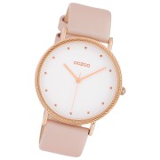 Oozoo Damen Armbanduhr Timepieces Analog Leder rosa UOC10417