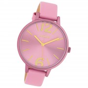 Oozoo Damen Armbanduhr Timepieces Analog Leder rosa UOC10441