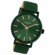 Oozoo Damen Armbanduhr Timepieces Analog Leder grün UOC10453